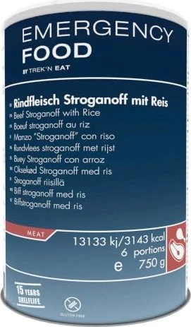 Trek'n Eat Rindfleisch Stroganoff mit Reis EL 3143kcal