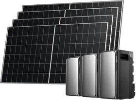 EcoFlow Stream Balkonkraftwerk mit 4x520W Panele, 3.84kWh, 2.08kWp