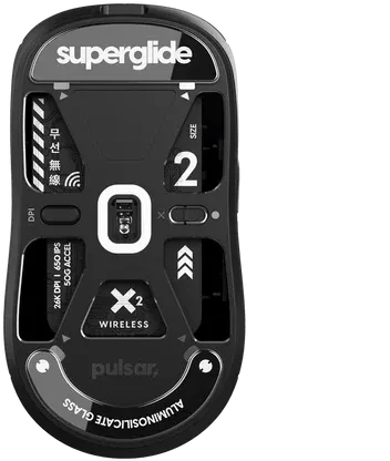 Pulsar Gaming Gears Superglide für Pulsar X2 Series, schwarz