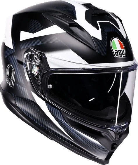 AGV K7 Glimpse matt schwarz/weiß/grau