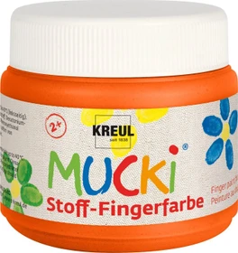 Kreul Mucki Stoff-Fingerfarbe, orange, 150ml