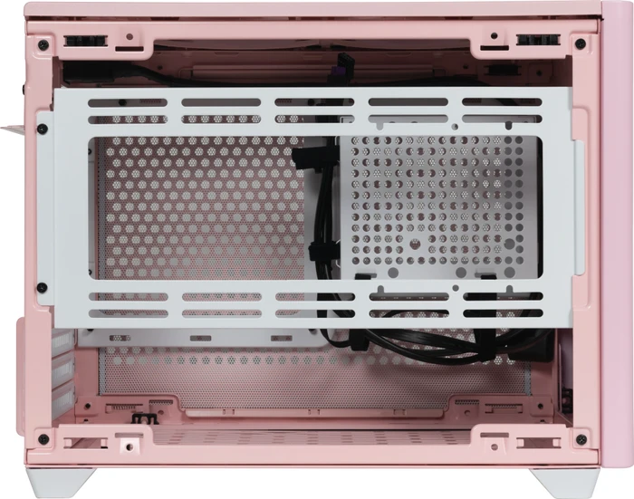 Cooler Master MasterBox NR200P Color Edition Flamingo Pink, Glasfenster, Mini-ITX