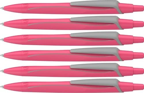 Schneider Reco Kugelschreiber neonpink, 6er-Pack