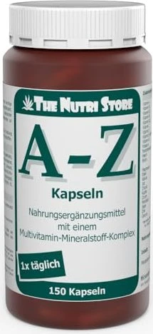 The Nutri Store A-Z Multivitamin Mineralstoff Kapseln, 150 Stück