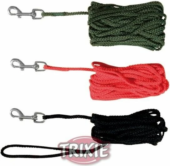 Trixie Schleppleine, rund, S-M, 5m, schwarz