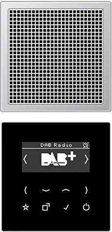 Jung Serie LS Smart Radio DAB+ Set Mono, aluminium