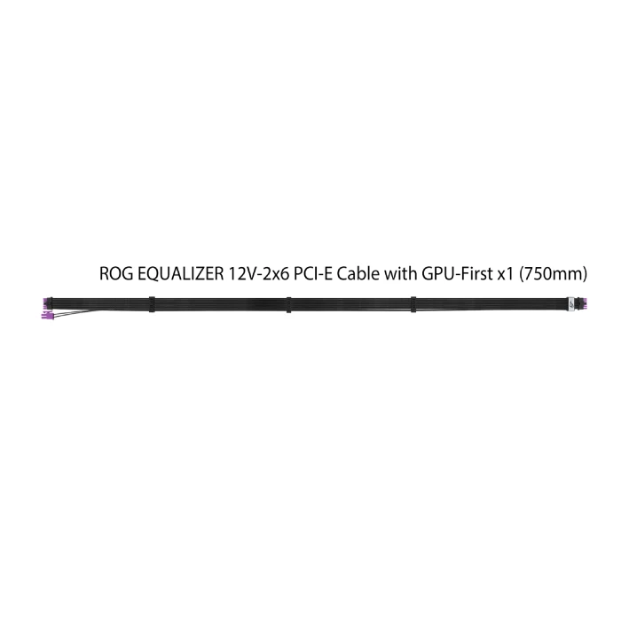 ASUS ROG Equalizer PCIe 5.1 600W 12V-2x6 GPU Power Cable, schwarz, 75cm