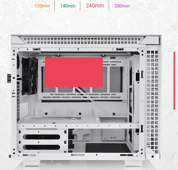 Thermaltake Divider 200 TG Air Snow Edition, weiß, Glasfenster