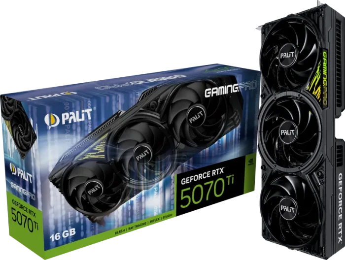 Palit GeForce RTX 5070 Ti GamingPro V1, 16GB GDDR7, HDMI, 3x DP