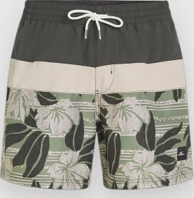 O'Neill Cali Block 15" Badeshorts green dusty flower (Herren)