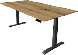 Kerkmann Move 4 elektrisch höhenverstellbarer Sitz-Steh-Schreibtisch 200x100cm Eiche/anthrazit