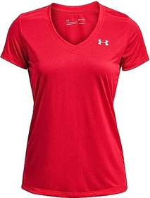 Under Armour Tech V Funktionsshirt kurzarm radio red (Damen)