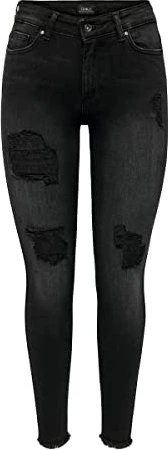 ONLY Skinny Mid Blush Jeans washed black (Damen)