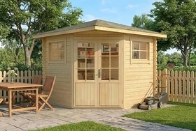 Alpholz Sunny-B 230x230cm Gartenhaus natur