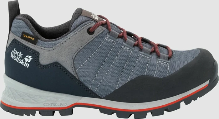 Jack Wolfskin Scrambler Lite Texapore Low pebble grey/orange coral (Damen)