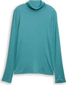 Tom Tailor Rollkragen Shirt langarm tropical teal (Damen)