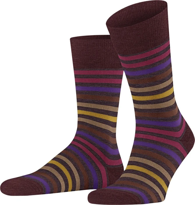 Falke Tinted Stripe Socken autumn berry (Herren)