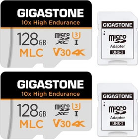 Gigastone 10x High Endurance R100/W80 128GB Kit, UHS-I U3, Class 10, 2er-Pack