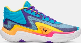 Under Armour Spawn 7 Mid capri/campus gold/dark navy blue