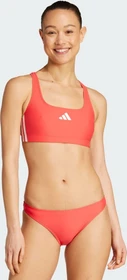 adidas 3-Streifen V-Back Bikini-Set semi lucid red/white (Damen)
