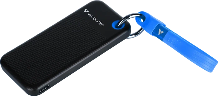 Verbatim Pocket SSD, schwarz/blau, 2TB, USB-C 3.1