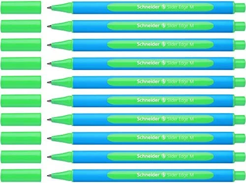 Schneider Slider Edge M Kugelschreiber grün/blau, 10er-Pack
