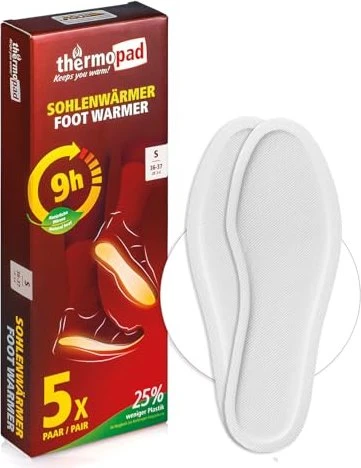 Thermopad Sohlenwärmer beheizbare Einlegesohlen