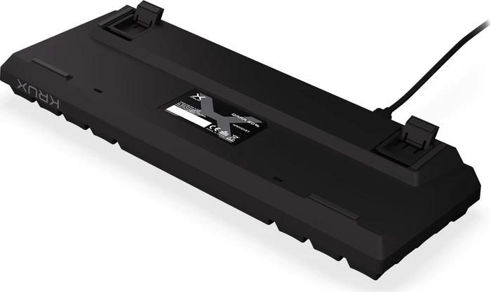 Krux Qara 60%, schwarz, LEDs RGB, Outemu Red, USB, US