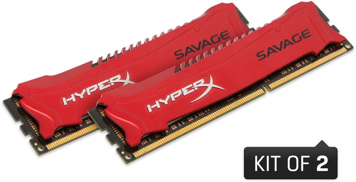 Kingston FURY Savage UDIMM 16GB Kit, DDR3-2400, CL11-13-14, 2RX8