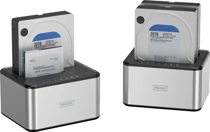 Digitus USB 3.0 Duale SATA HDD Dockingstation 2.5"/3.5", USB-B 3.0 [Buchse]