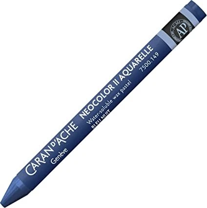 Caran d'Ache Neocolor II Aquarelle Wachskreide, nachtblau, 10er-Pack
