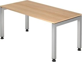 Hammerbacher Ergonomic Plus J-Serie VJS16/E/S Schreibtisch 160x80cm Eiche/silber