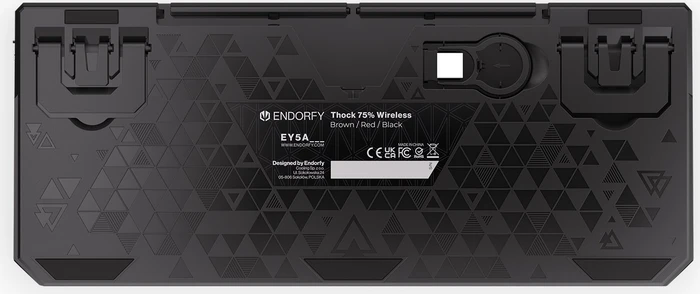 Endorfy Thock 75% Wireless Red, PBT, LEDs RGB, hot-swap, Kailh Box RED, USB/Bluetooth, US