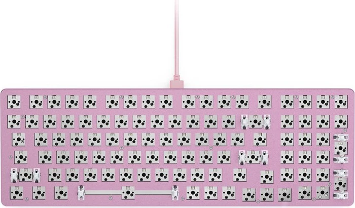 Glorious GMMK 2, Barebone Tastatur, Full Size 96%, rosa, ANSI