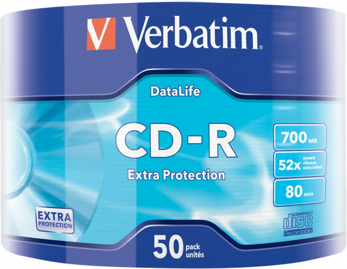 Verbatim Extra Protection CD-R 80min/700MB, 52x, 50er Pack