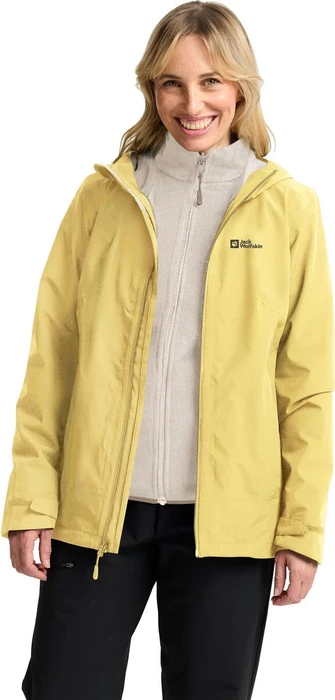 Jack Wolfskin Moonrise 3in1 Funktionsjacke lemon ice (Damen)