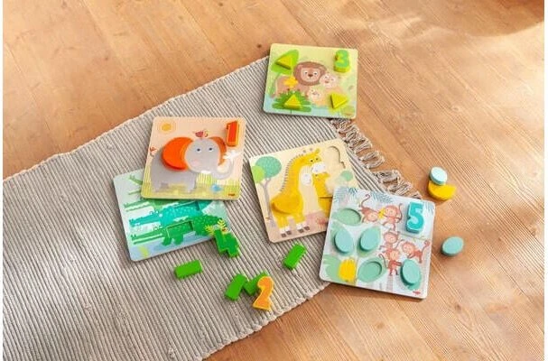 HABA Zuordnungsspielzeug Wilde Tiere