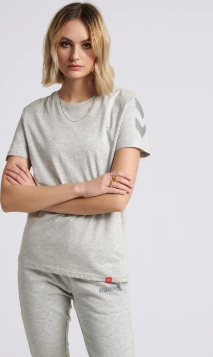 hummel Legacy Chevron T-Shirt kurzarm grey melange