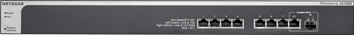 Netgear ProSAFE Plus XS700 Rackmount 10G Smart Switch, 7x RJ-45, 1x RJ-45/SFP+