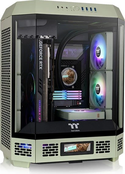 Thermaltake The Tower 600 Matcha Green, grün, Glasfenster