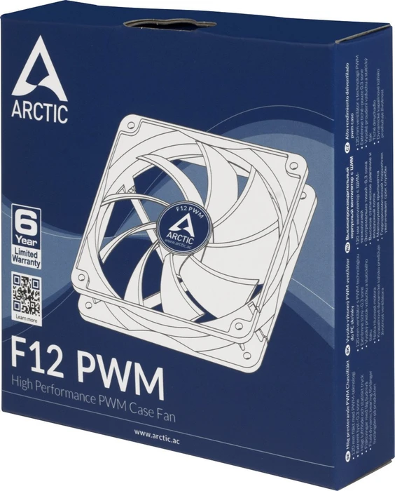 ARCTIC F12 PWM weiß/schwarz, 120mm
