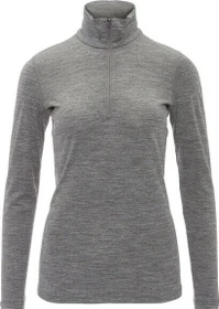 Icebreaker Merino 200 Oasis Half Zip Funktionsshirt langarm gritstone heather (Damen)