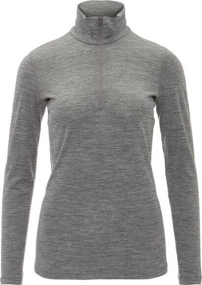 Icebreaker Merino 200 Oasis Half Zip Funktionsshirt langarm gritstone heather (Damen)