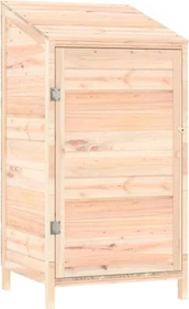 vidaXL Massivholz Geräteschrank 55x112cm natur