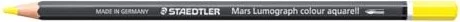 Staedtler Mars Lumograph colour aquarell 104 Aquarellstift lichtgelb, Kartonetui, 6er-Pack