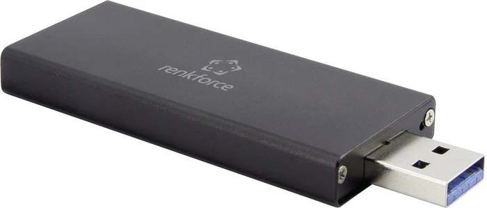 Renkforce USB 3.0 M.2 SSD Enclosure, USB-A 3.0