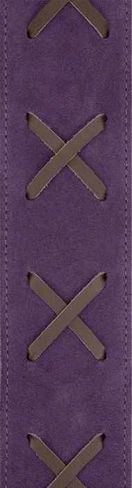 D'Addario Suede Vintage Guitar Strap Purple