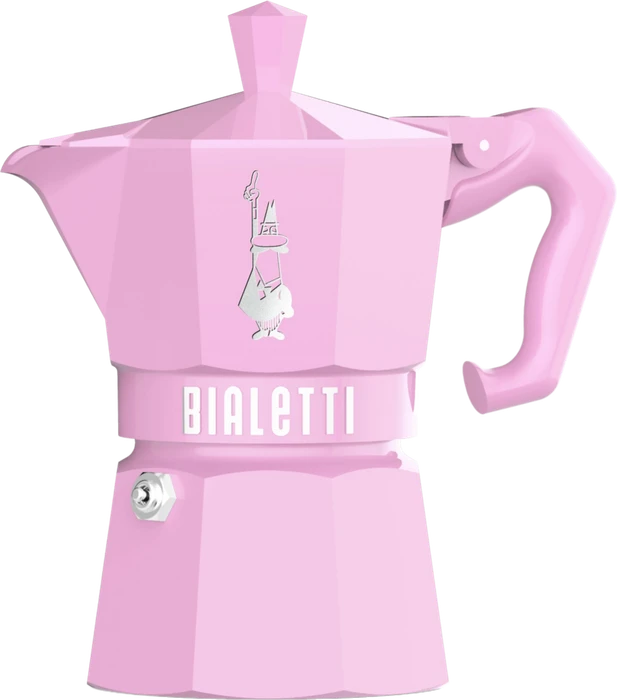 Bialetti Exclusive Moka Express 3 Tassen Espressokanne rosa