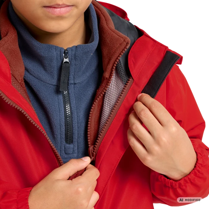 Jack Wolfskin Iceland 3in1 Funktionsjacke siren red (Junior)