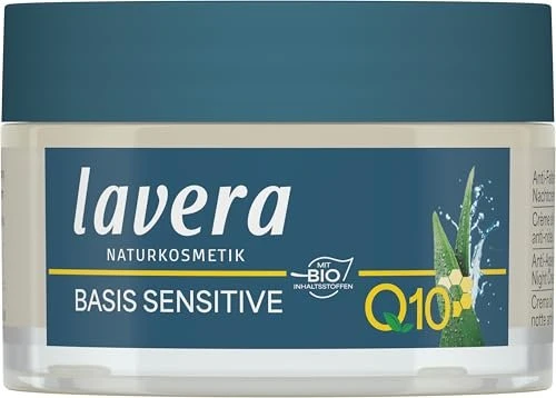 Lavera Basis Sensitiv Anti-Falten Nachtcreme Q10, 50ml